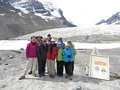 Columbia Ice Field Glacier on the way to Jasper, Canada